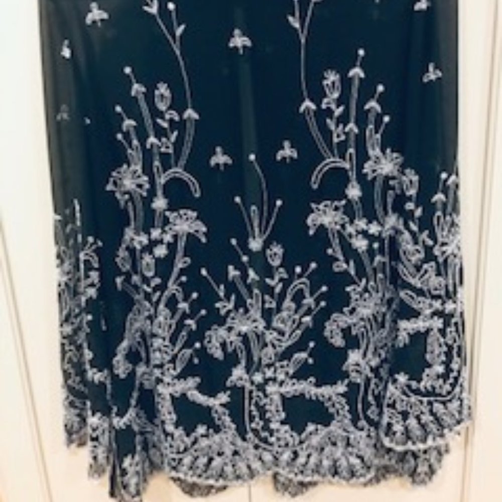 J KARA NY Sheer Embellished Formal Blouse - Picture 8 of 8